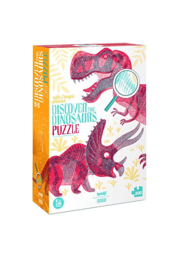 Londji Puzzle Discover the Dinosaurs (200 Teile)
