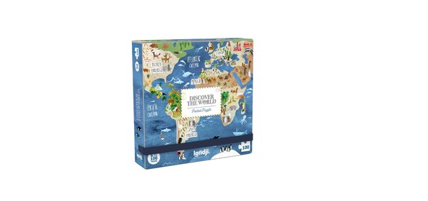 Londji Pocket Puzzle Discover the World (100 Teile)