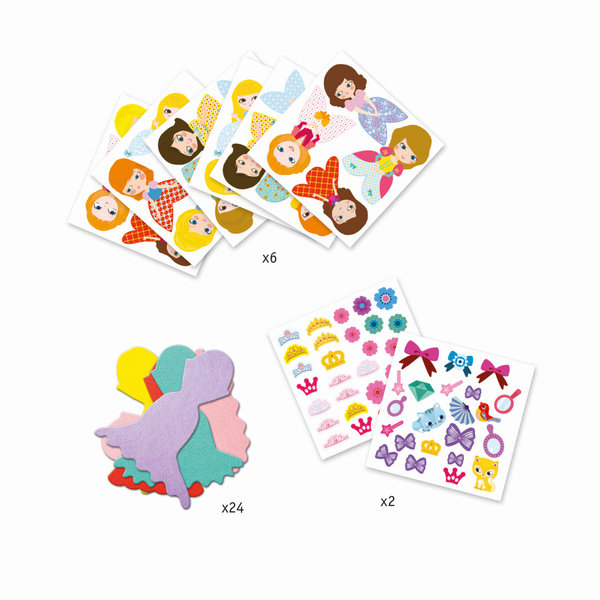 Djeco Sticker: Ich liebe Prinzessinnen (+3 J.)