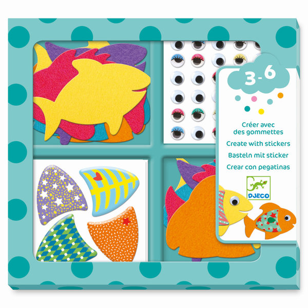 Djeco Sticker: Ich mag Fische (+3 J.)